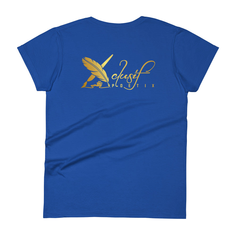 BLESSED BY XCLUSIF POETIX Women's short sleeve t-shirt