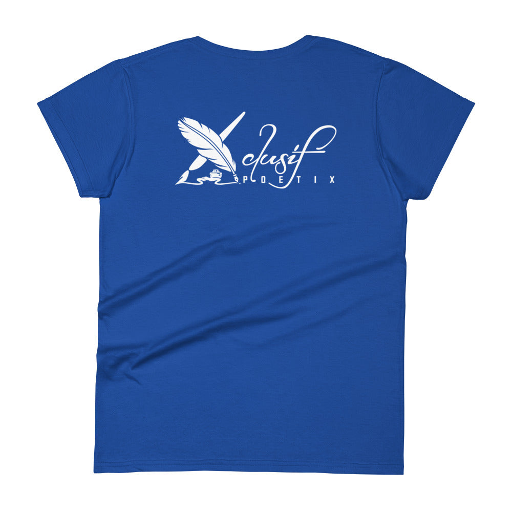 "LIVE FOR WHAT YOU LOVE" BY XCLUSIF POETIX Women's short sleeve t-shirt