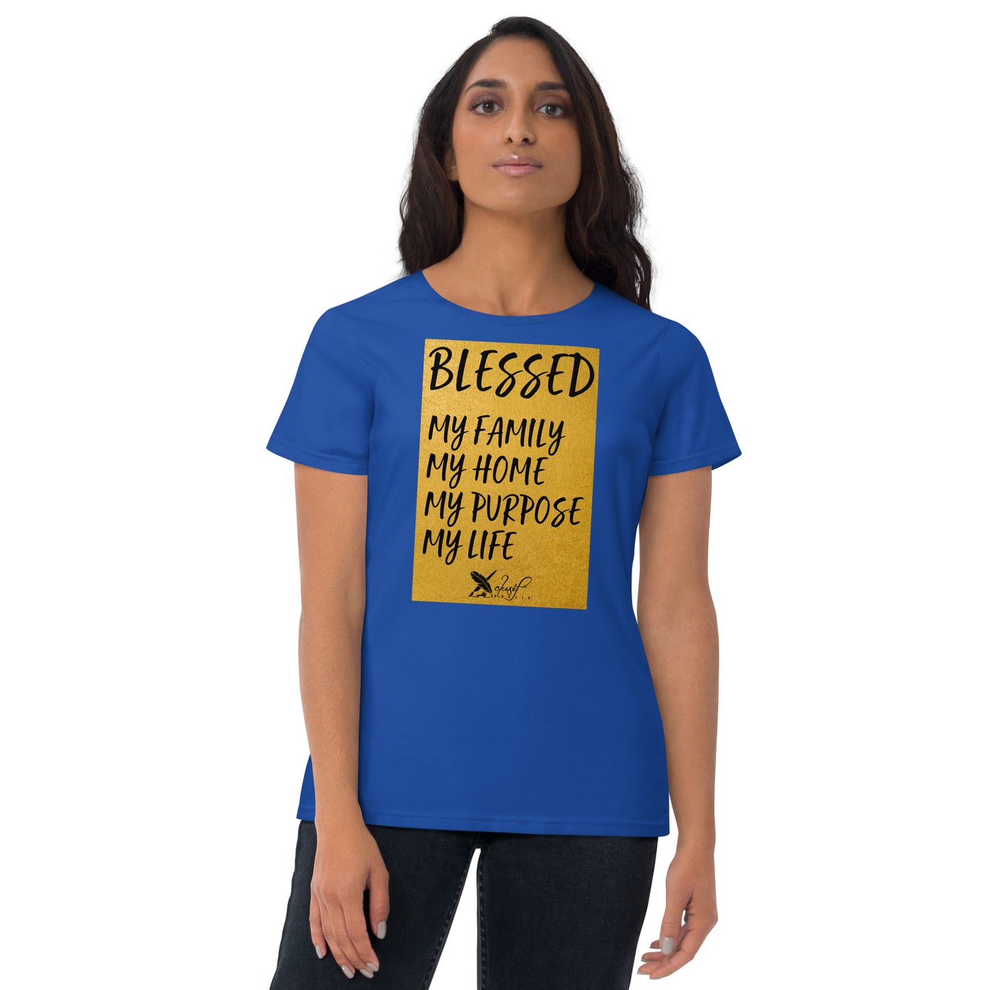 BLESSED BY XCLUSIF POETIX Women's short sleeve t-shirt