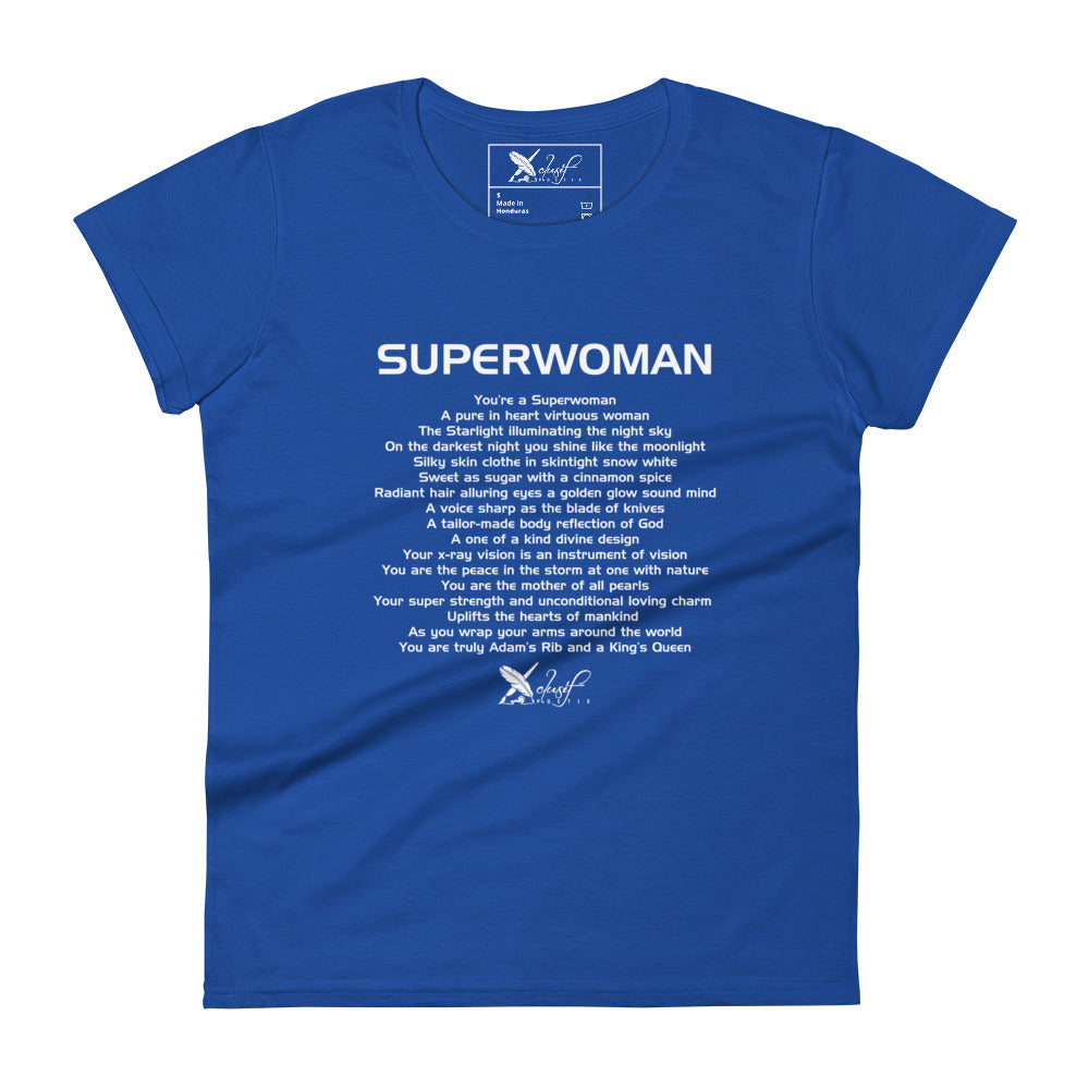 SUPERWOMAN BY XCLUSIF POETIX Women's short sleeve t-shirt