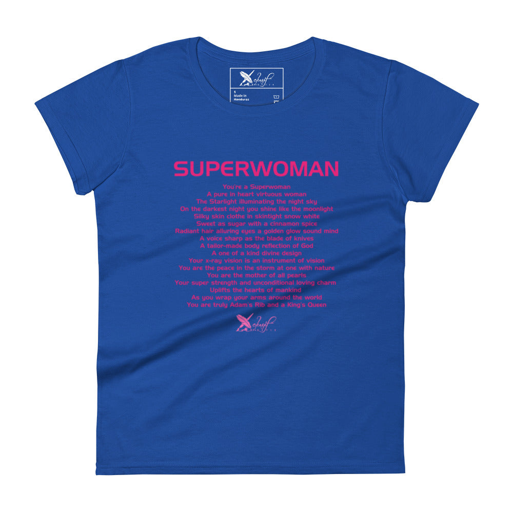 SUPERWOMAN BY XCLUSIF POETIX Women's short sleeve t-shirt