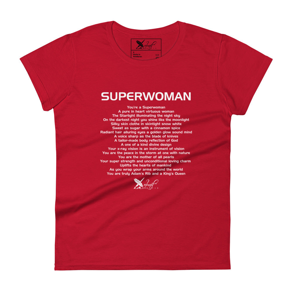 SUPERWOMAN BY XCLUSIF POETIX Women's short sleeve t-shirt