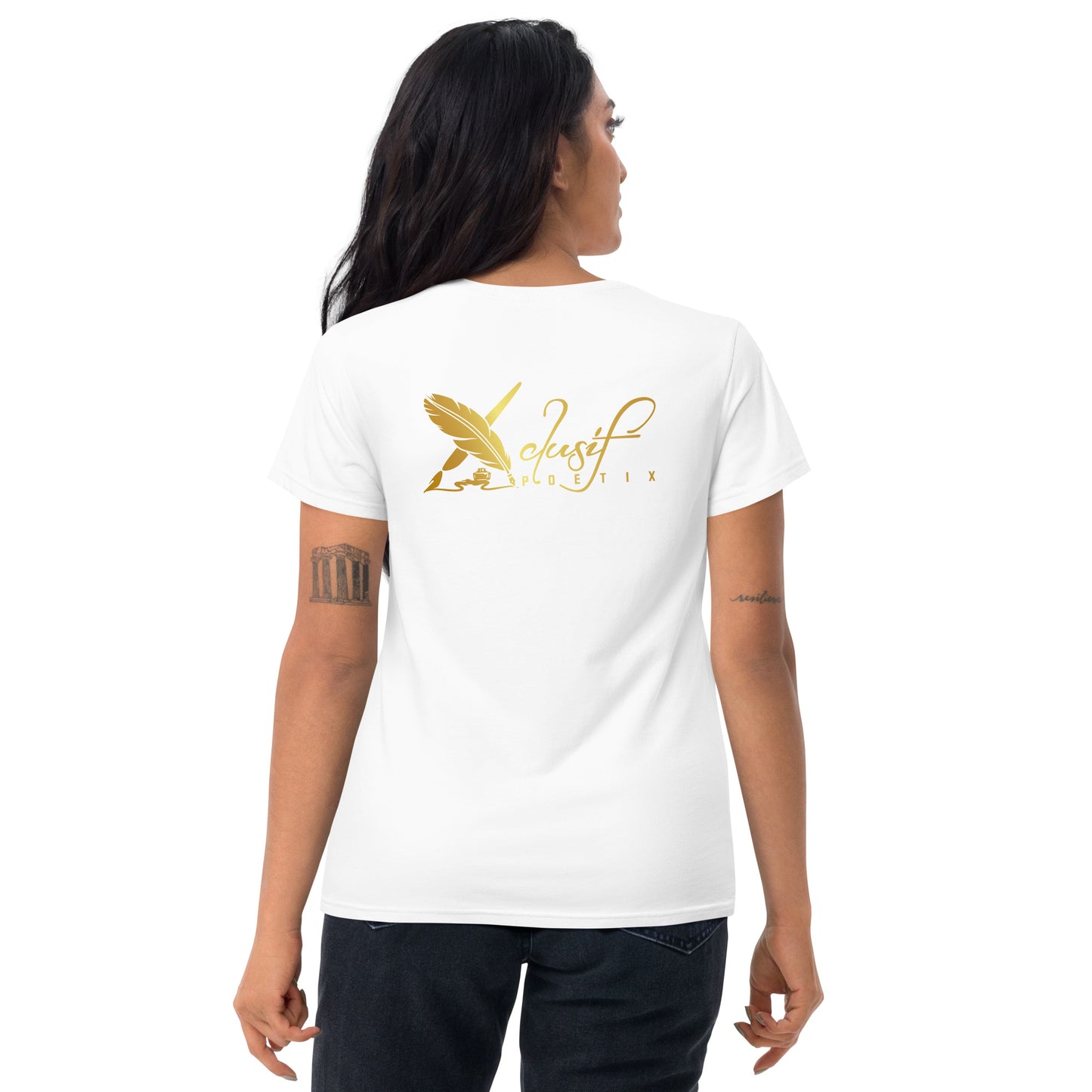 BLESSED BY XCLUSIF POETIX Women's short sleeve t-shirt