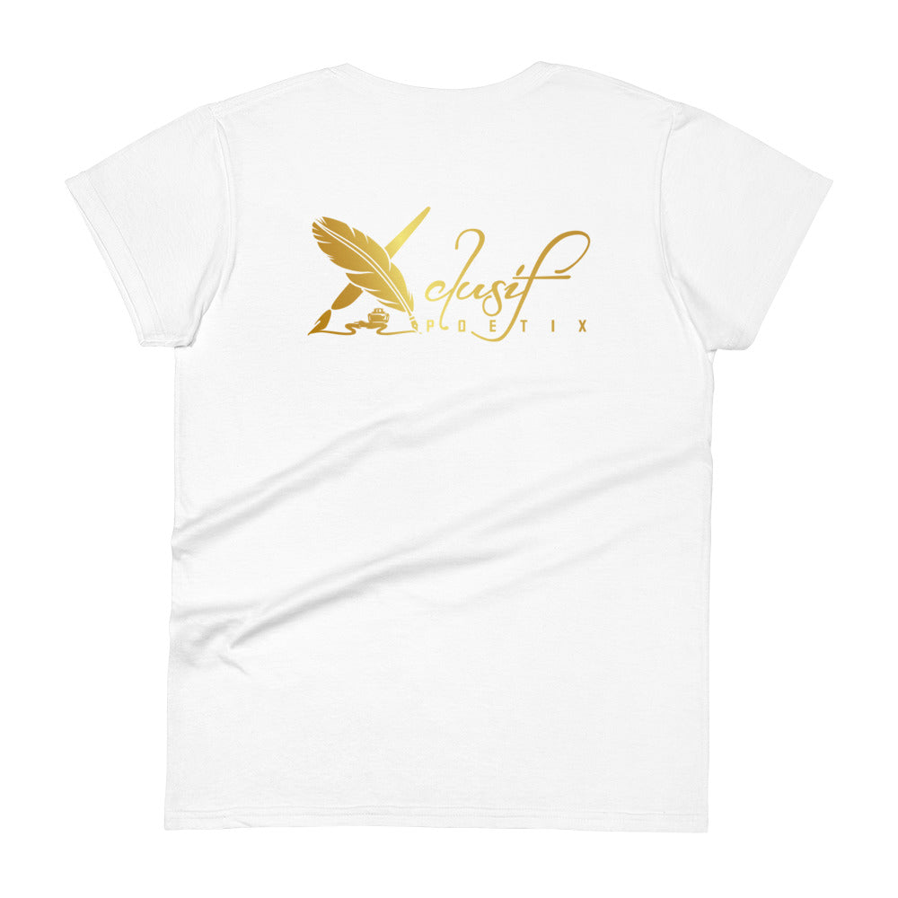 BLESSED BY XCLUSIF POETIX Women's short sleeve t-shirt