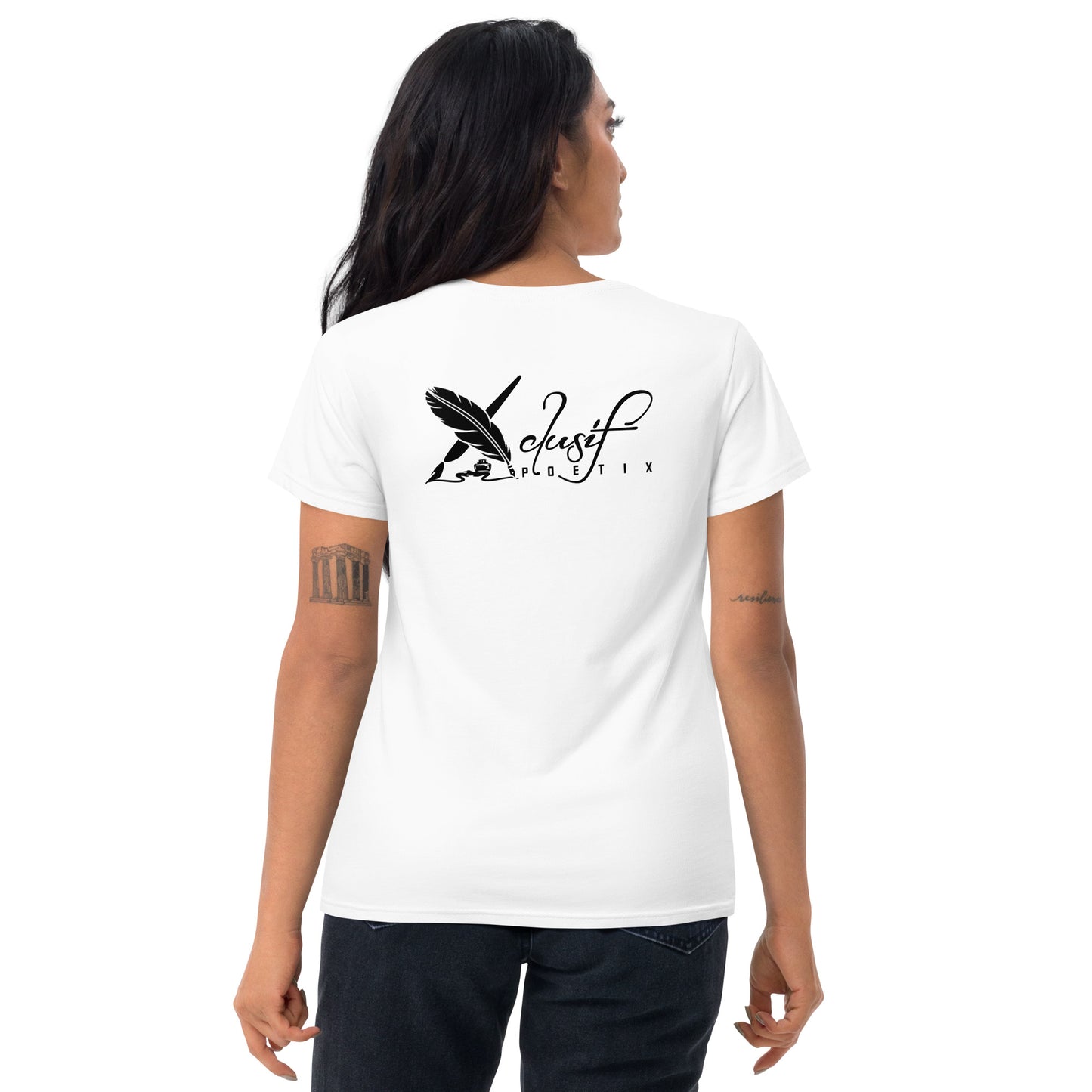 "LOVE ALWAYS WINS" BY XCLUSIF POETIX Women's short sleeve t-shirt