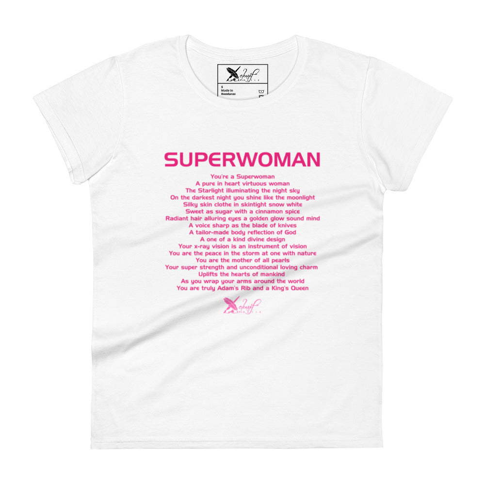 SUPERWOMAN BY XCLUSIF POETIX Women's short sleeve t-shirt