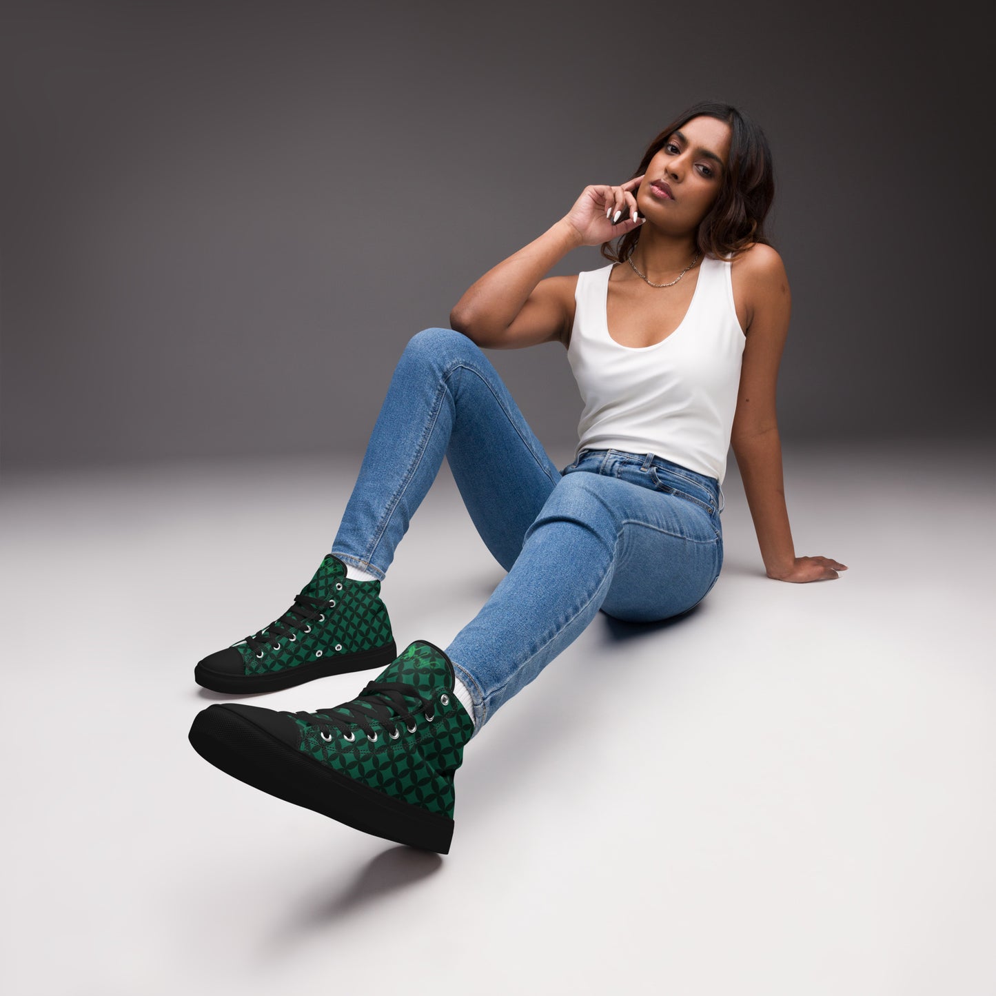 XCLUSIF POETIX LUXURY GREEN Women’s high top shoes