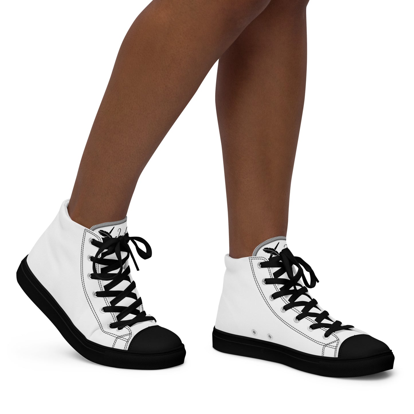 XCLUSIF POETIX WHITE & BLACK Women’s high top shoes