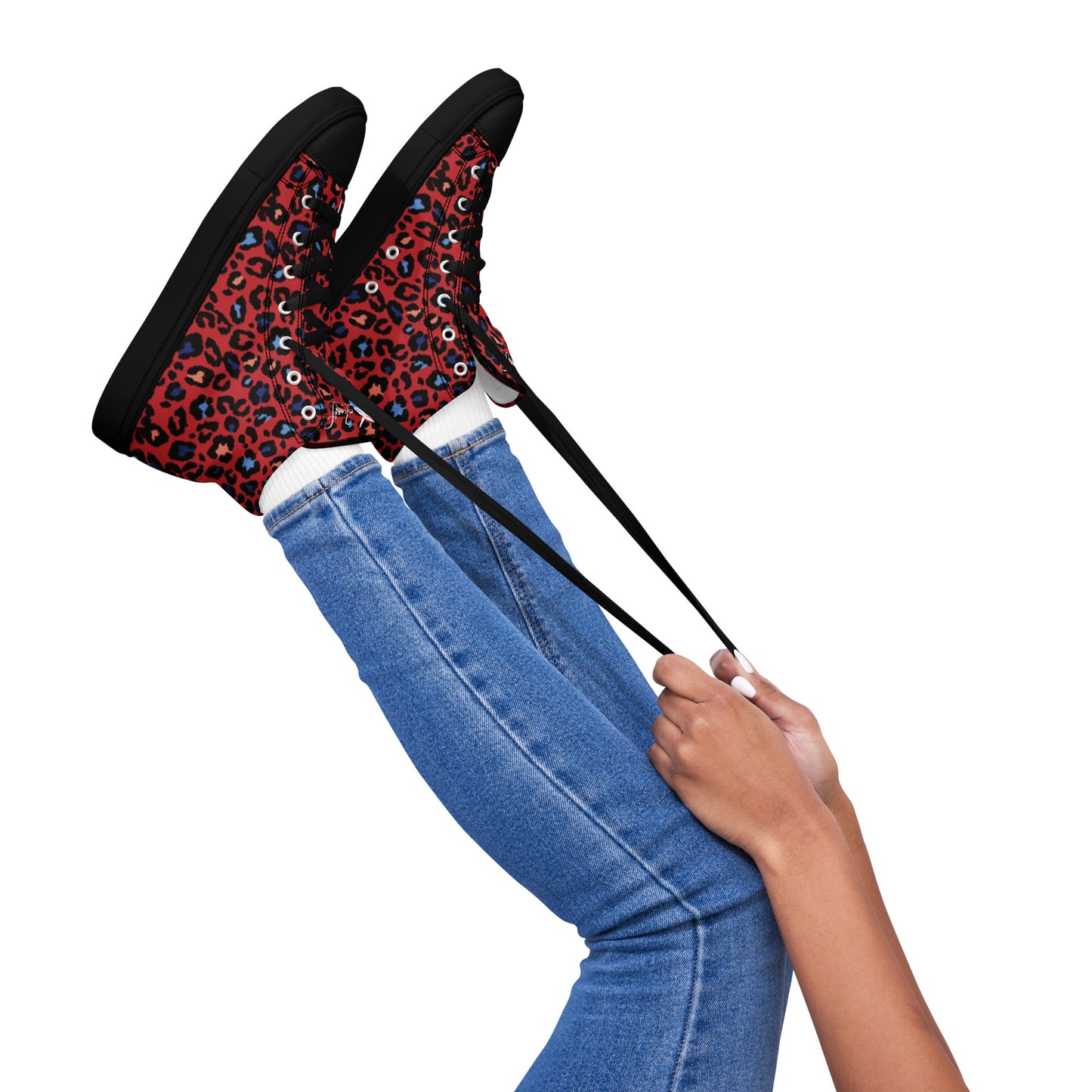 XCLUSIF POETIX RED LEOPARD Women’s high top shoes