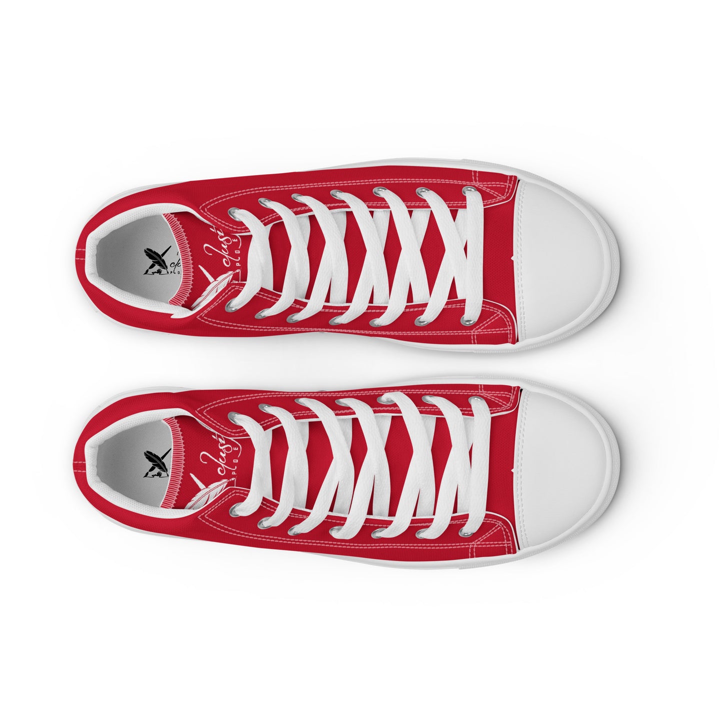 XCLUSIF POETIX RED & WHITE Women’s high top shoes