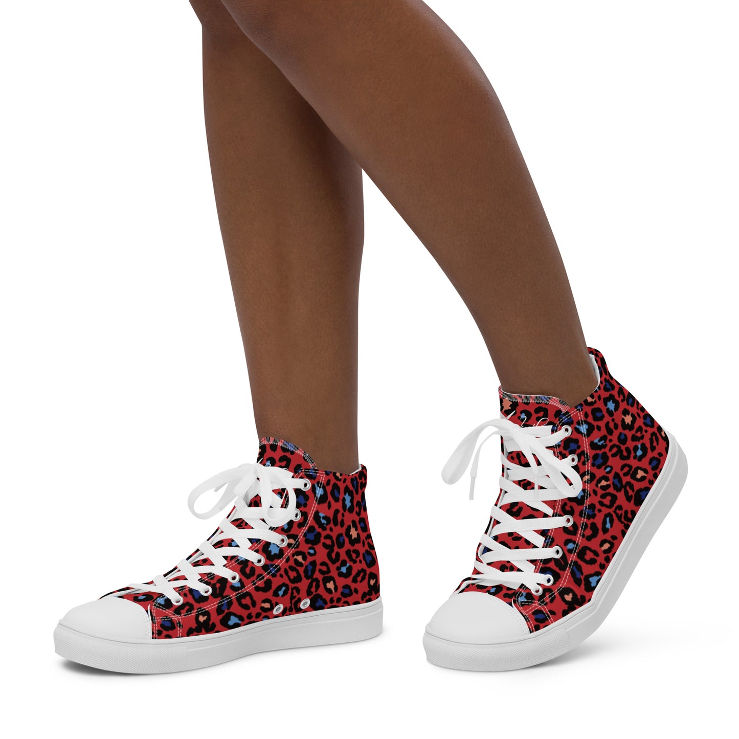 XCLUSIF POETIX RED LEOPARD Women’s high top shoes