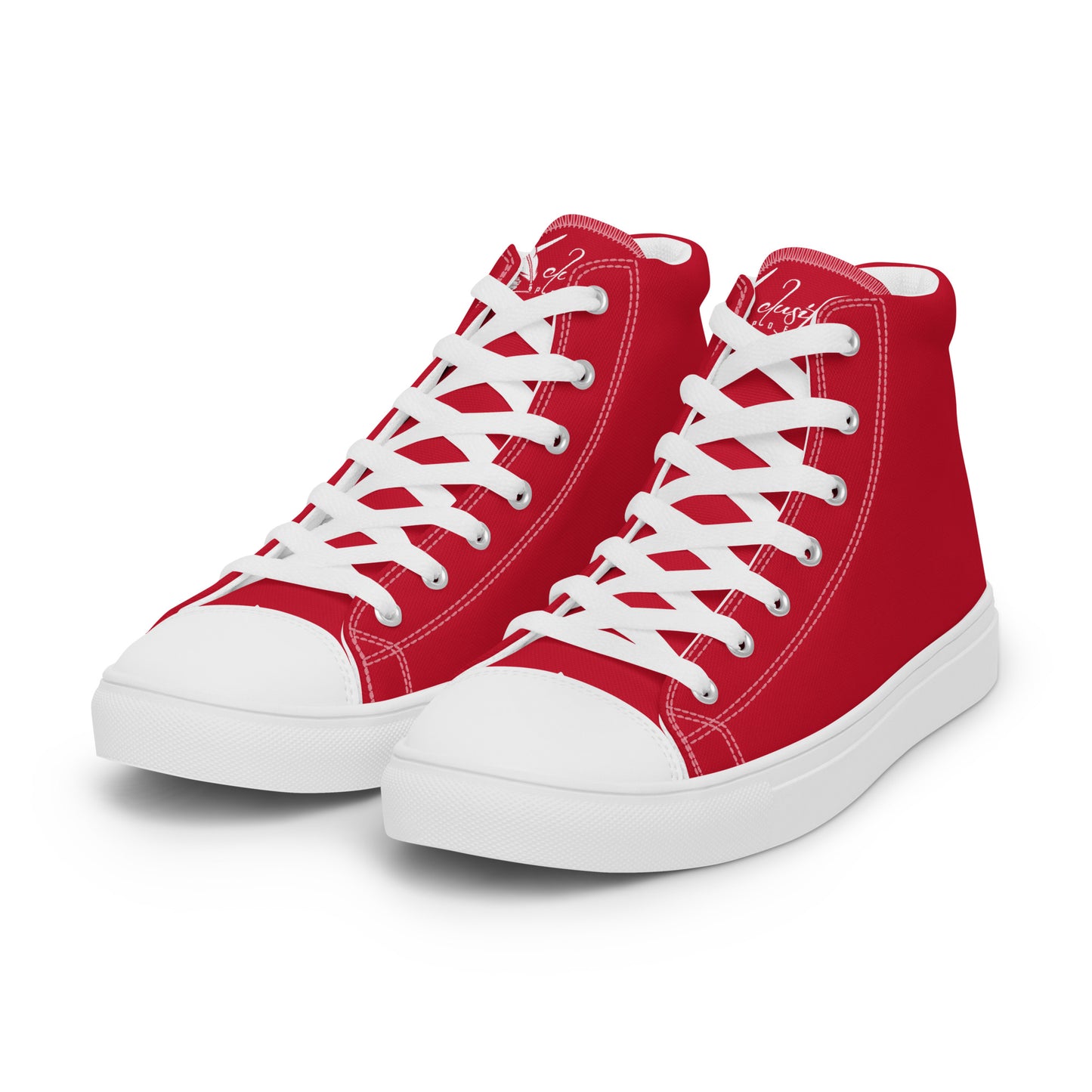 XCLUSIF POETIX RED & WHITE Women’s high top shoes