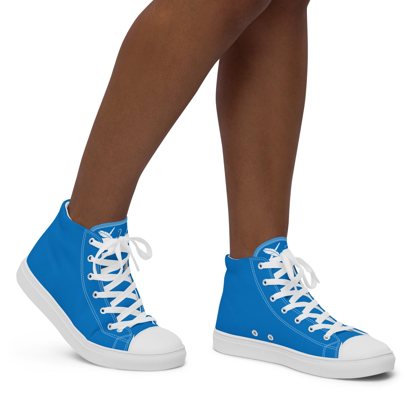 XCLUSIF POETIX BLUE & WHITE Women’s high top shoes