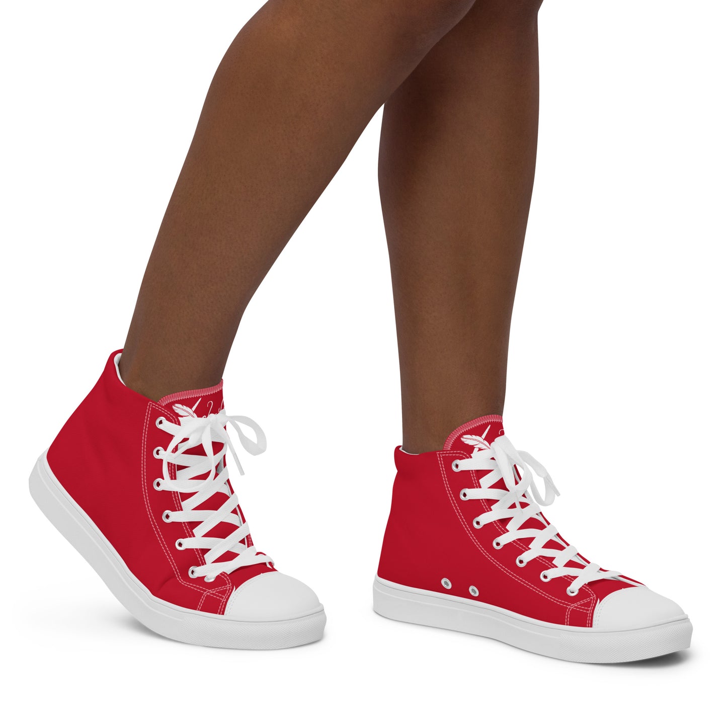 XCLUSIF POETIX RED & WHITE Women’s high top shoes