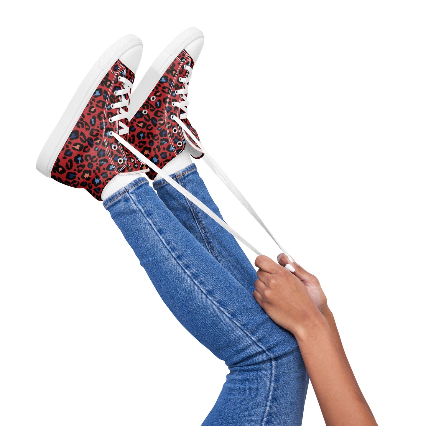 XCLUSIF POETIX RED LEOPARD Women’s high top shoes