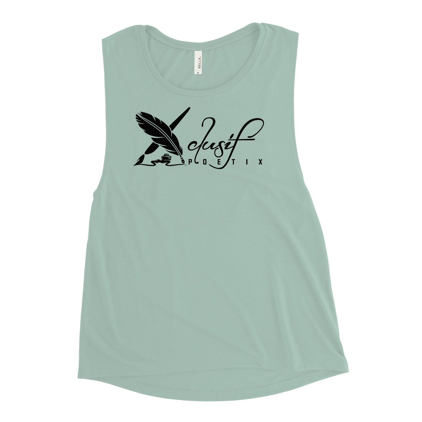 XCLUSIF POETIX BLACK LOGO Ladies’ Muscle Tank