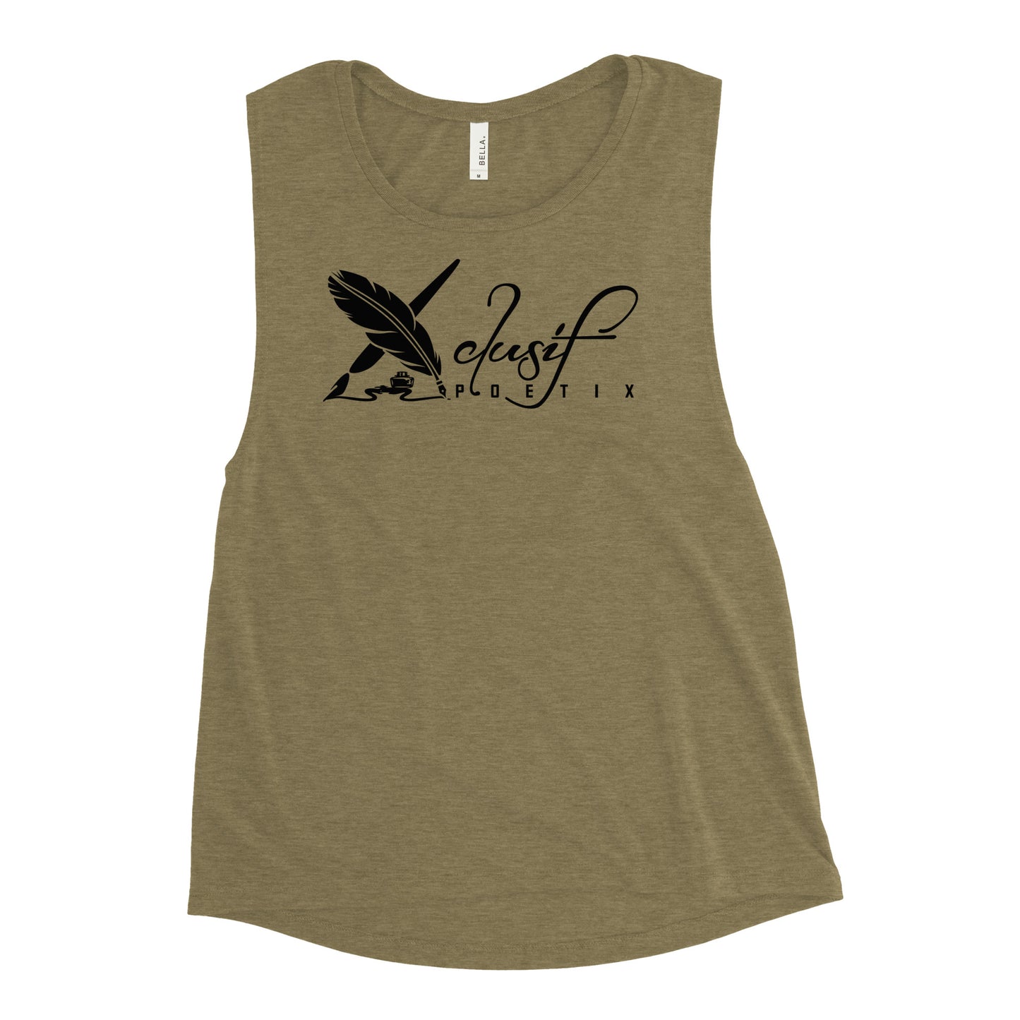 XCLUSIF POETIX BLACK LOGO Ladies’ Muscle Tank