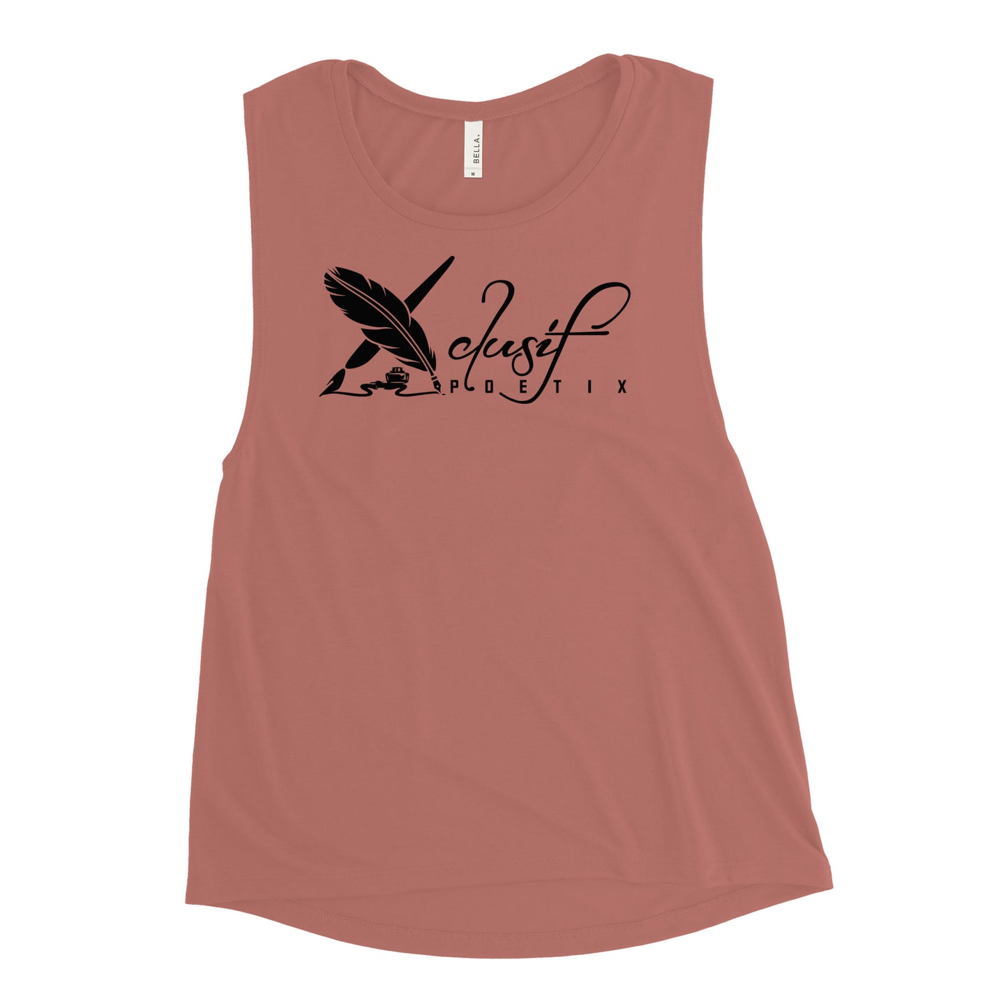 XCLUSIF POETIX BLACK LOGO Ladies’ Muscle Tank