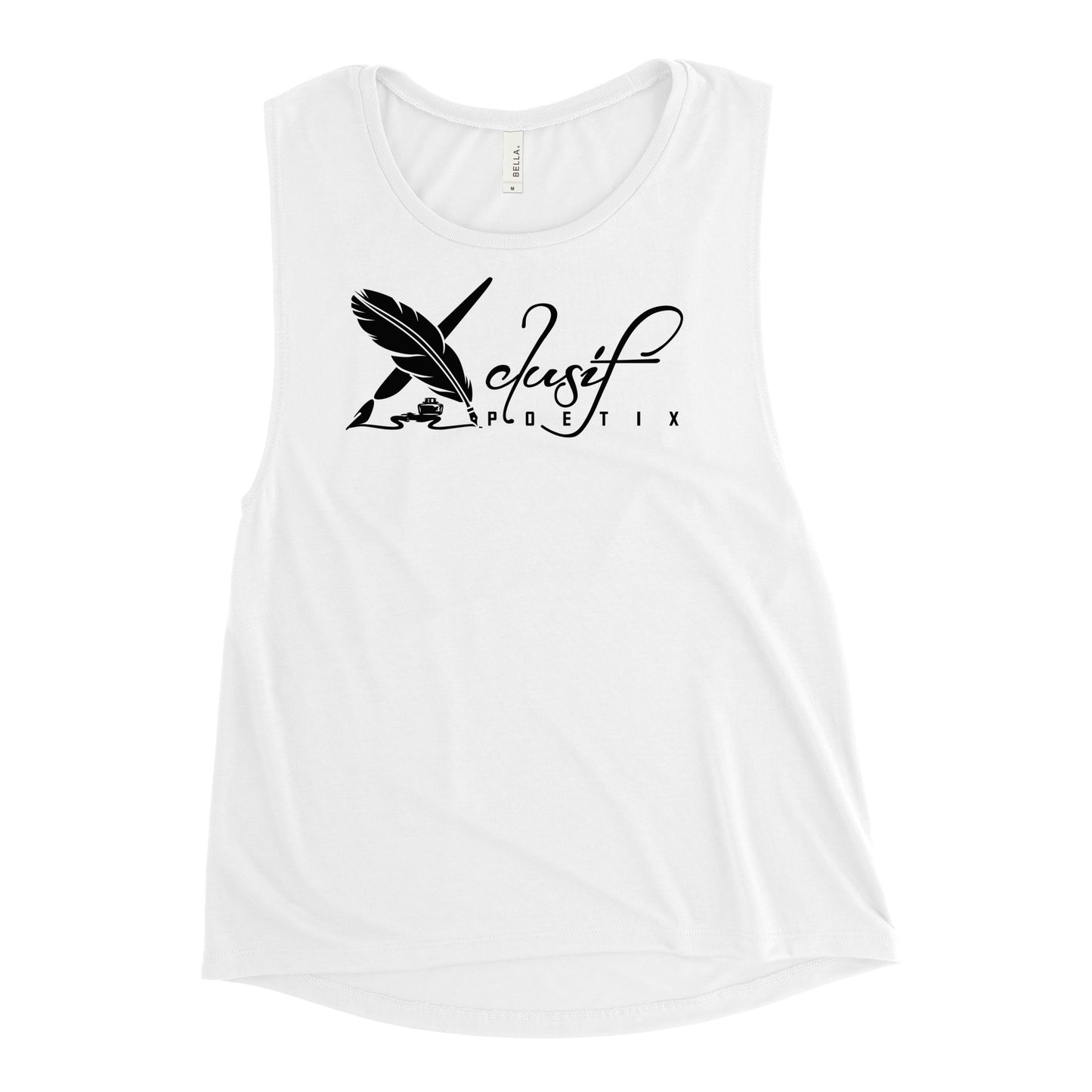 XCLUSIF POETIX BLACK LOGO Ladies’ Muscle Tank