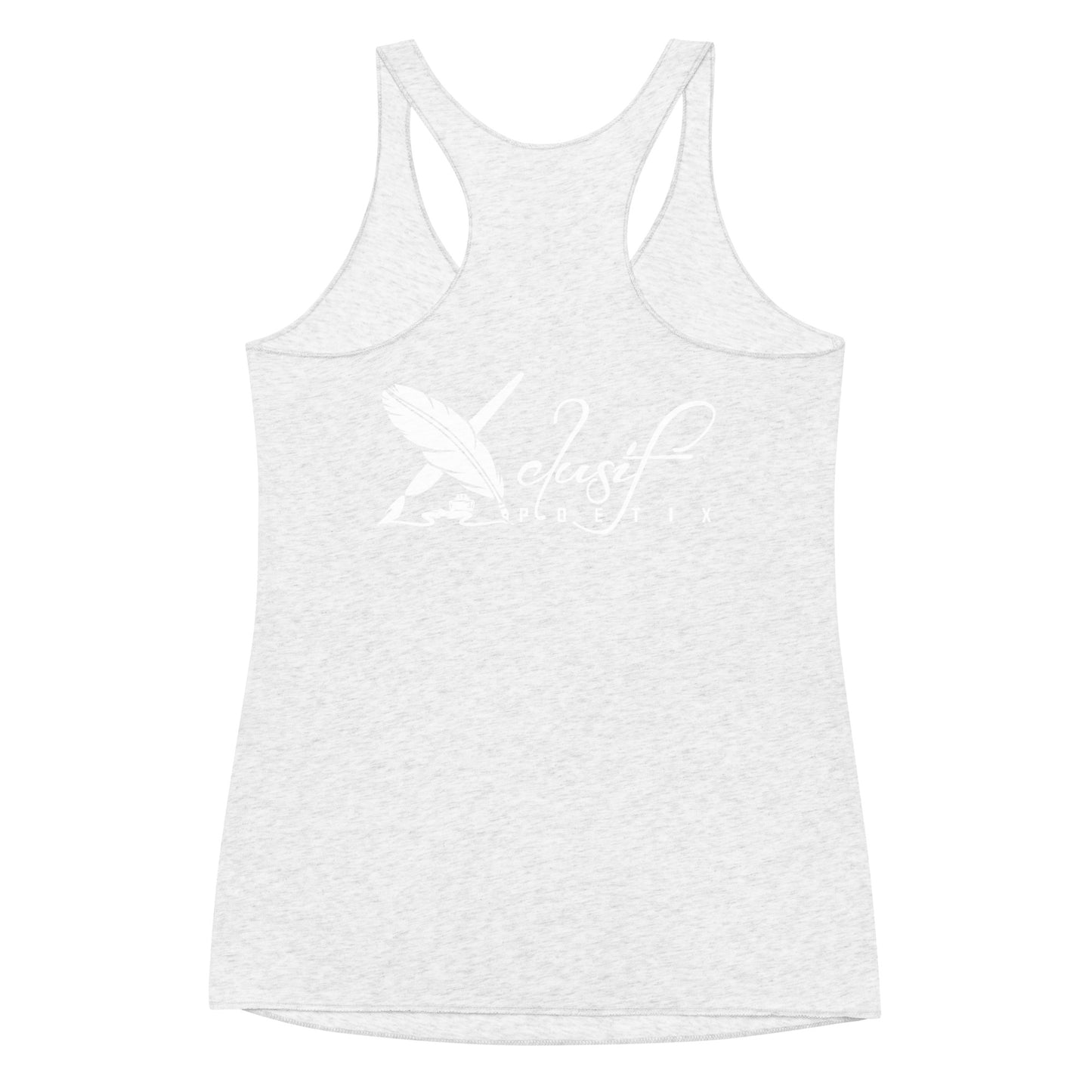 "LIVE FOR WHAT YOU LOVE" BY XCLUSIF POETIX Women's Racerback Tank