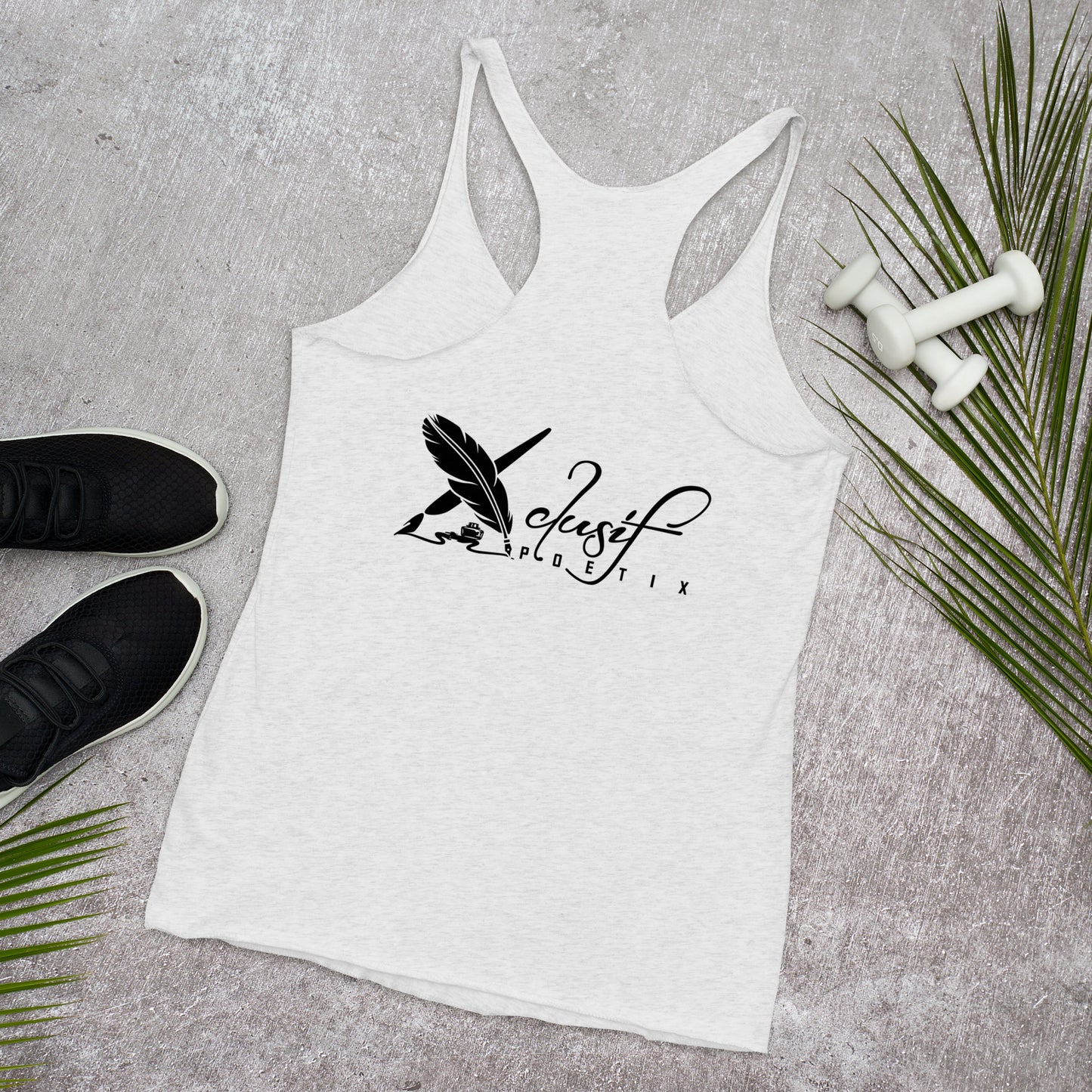 "LOVE ALWAYS WINS" BY XCLUSIF POETIX Women's Racerback Tank