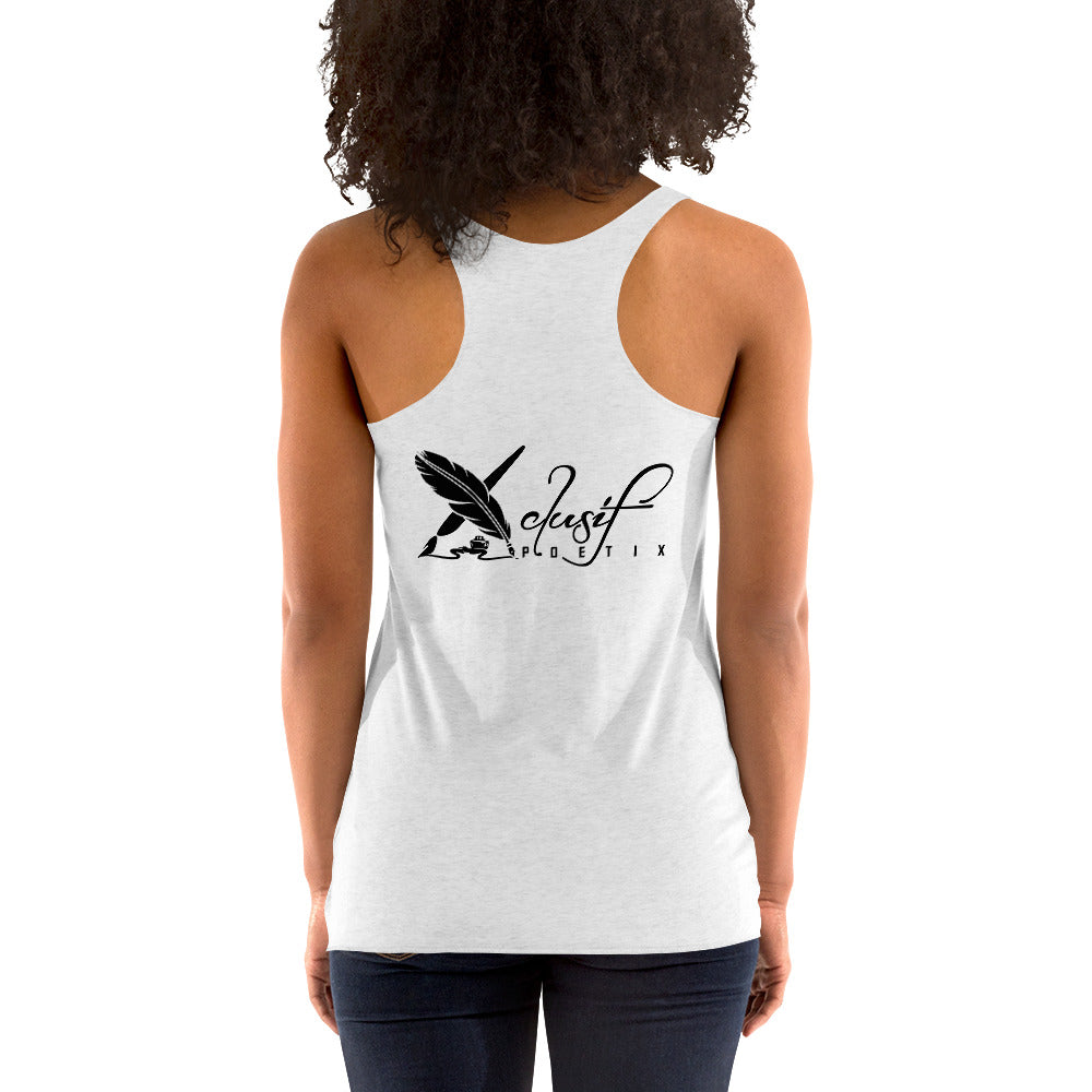 "LOVE ALWAYS WINS" BY XCLUSIF POETIX Women's Racerback Tank