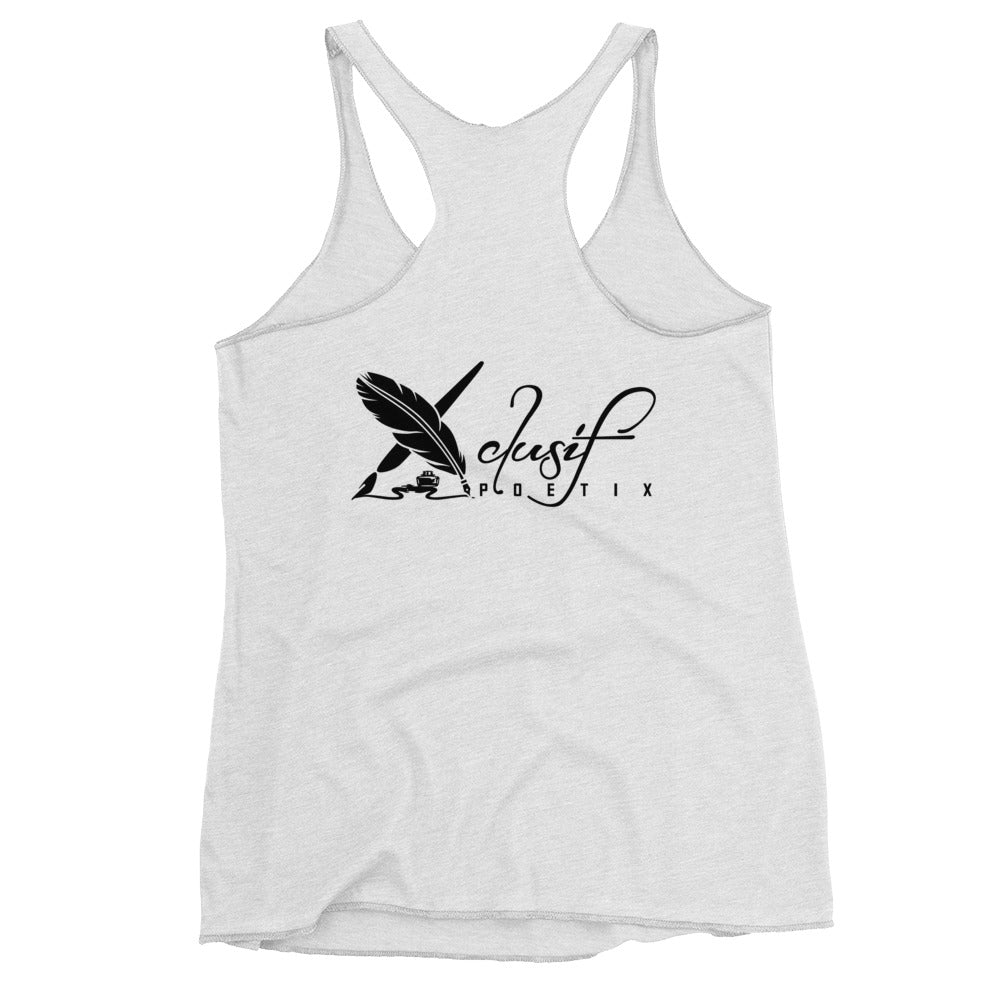 "LOVE ALWAYS WINS" BY XCLUSIF POETIX Women's Racerback Tank