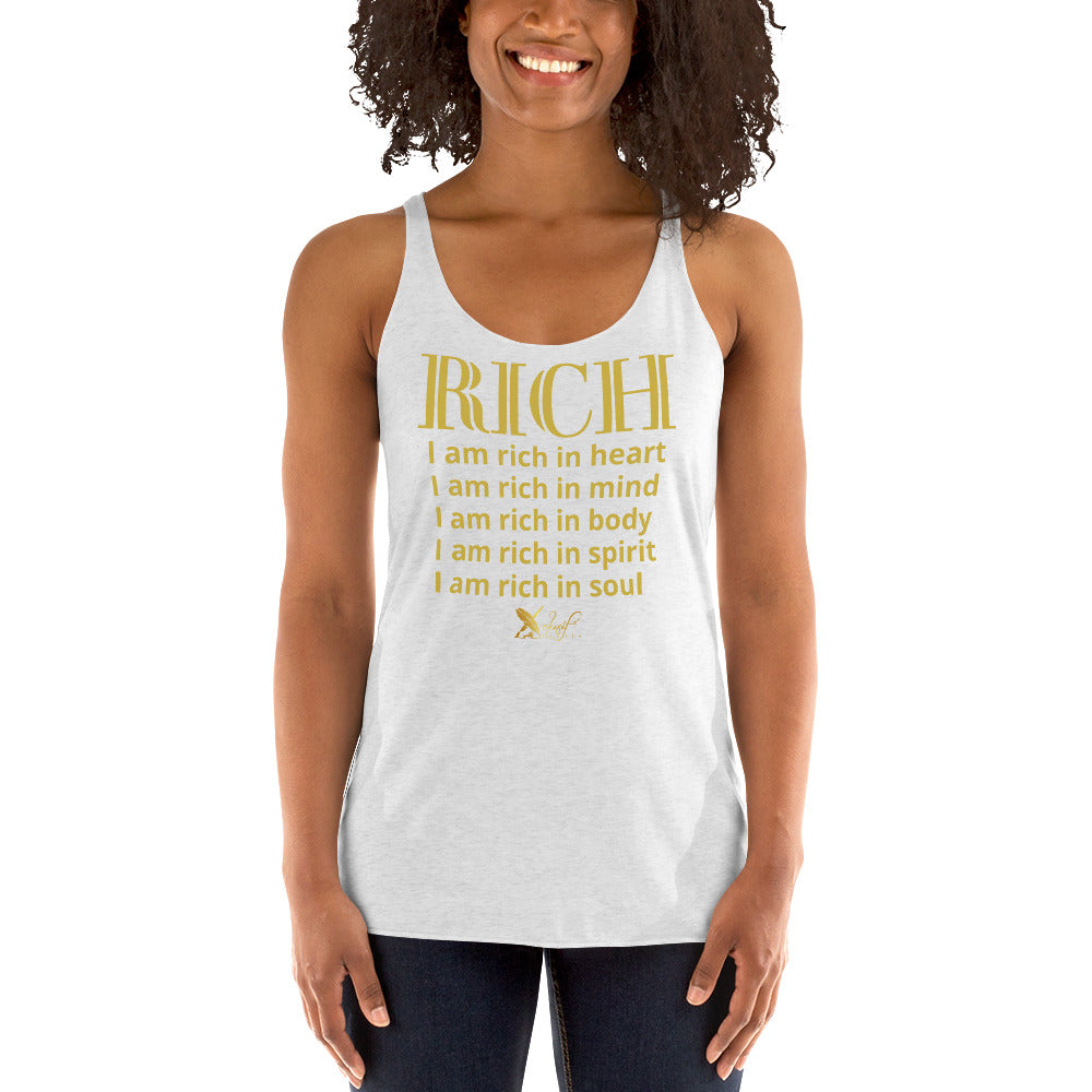 RICH BY XCLUSIF POETIX Women's Racerback Tank