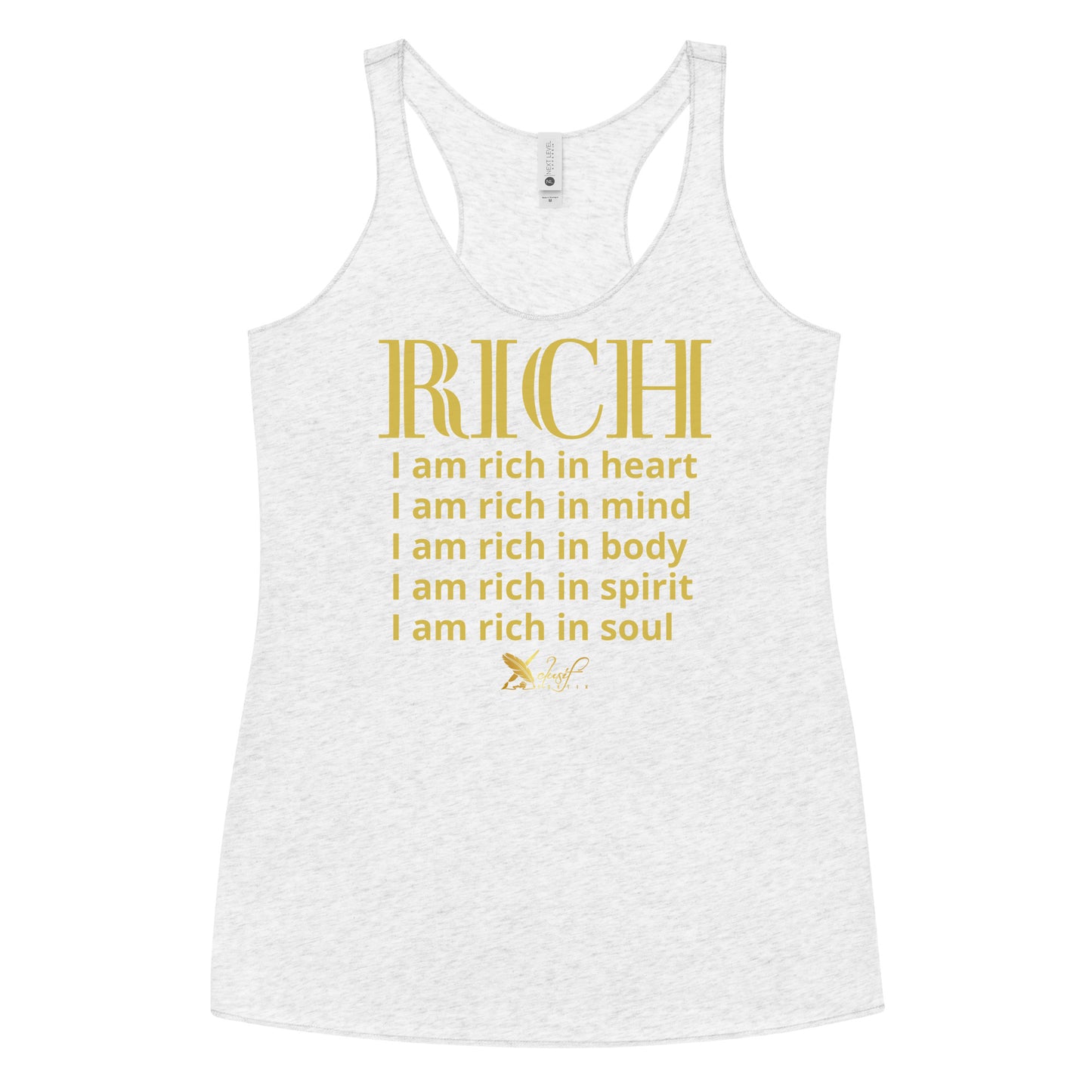 RICH BY XCLUSIF POETIX Women's Racerback Tank