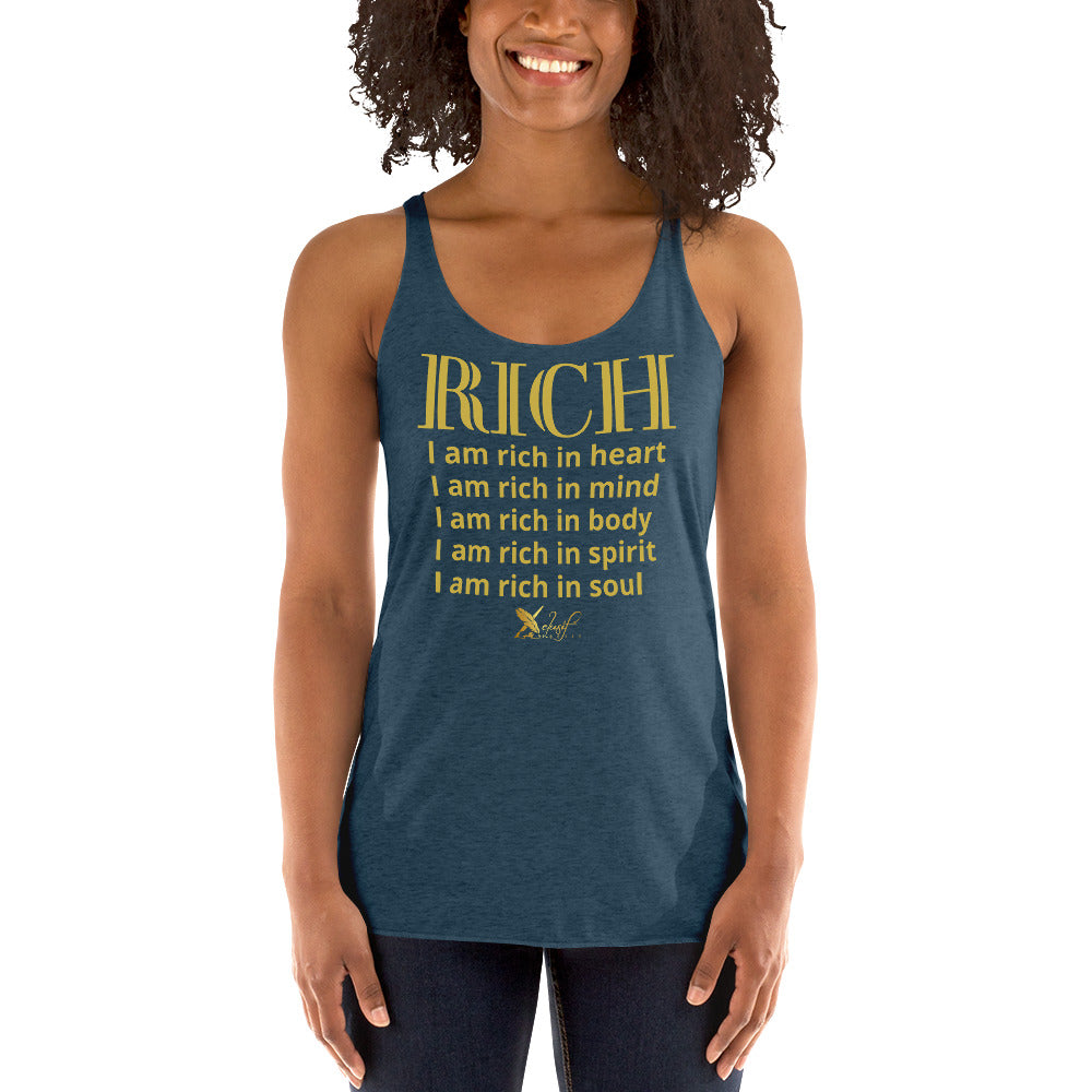 RICH BY XCLUSIF POETIX Women's Racerback Tank