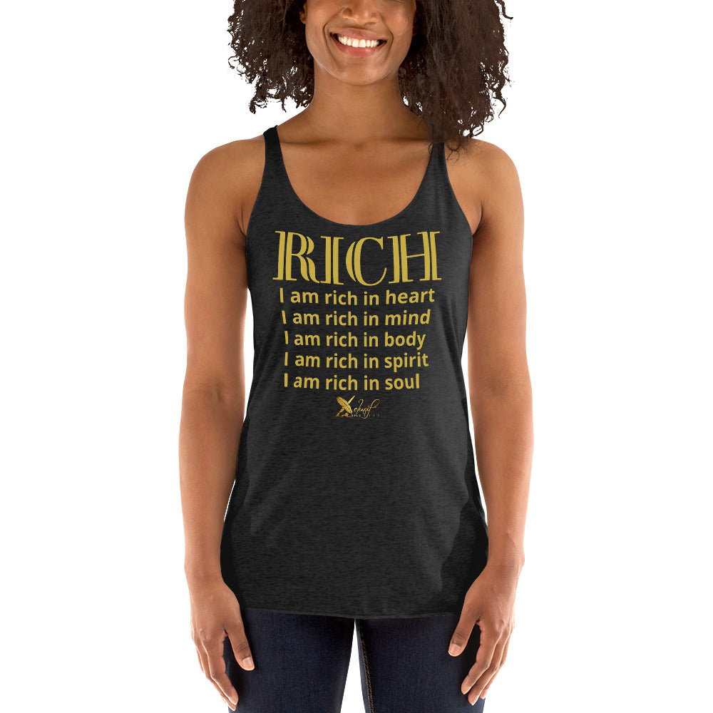 RICH BY XCLUSIF POETIX Women's Racerback Tank