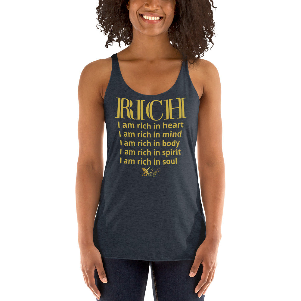 RICH BY XCLUSIF POETIX Women's Racerback Tank