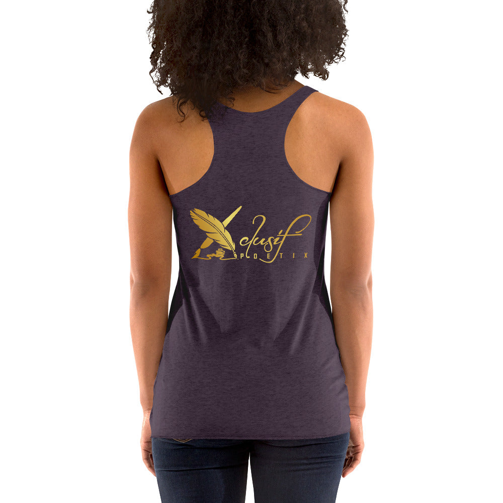 RICH BY XCLUSIF POETIX Women's Racerback Tank