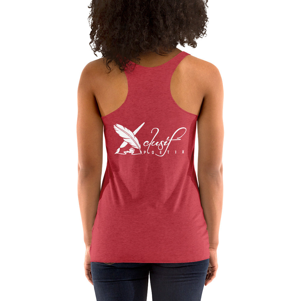 SUPERWOMAN BY XCLUSIF POETIX Women's Racerback Tank