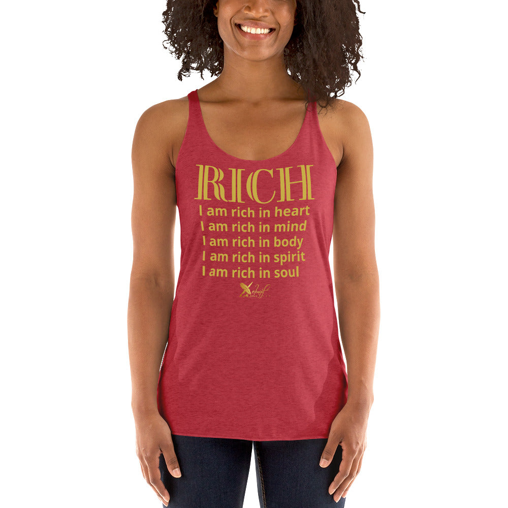 RICH BY XCLUSIF POETIX Women's Racerback Tank