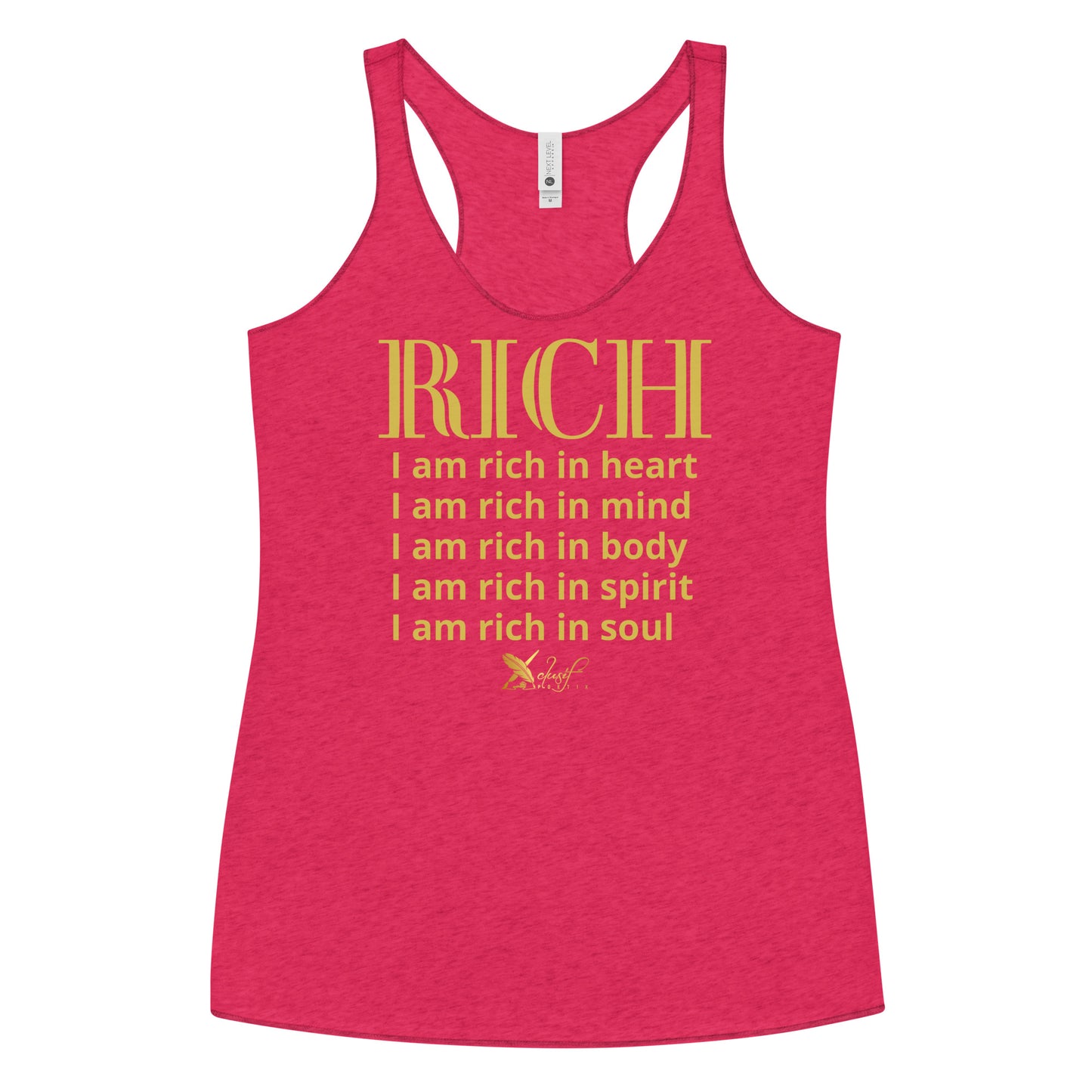 RICH BY XCLUSIF POETIX Women's Racerback Tank