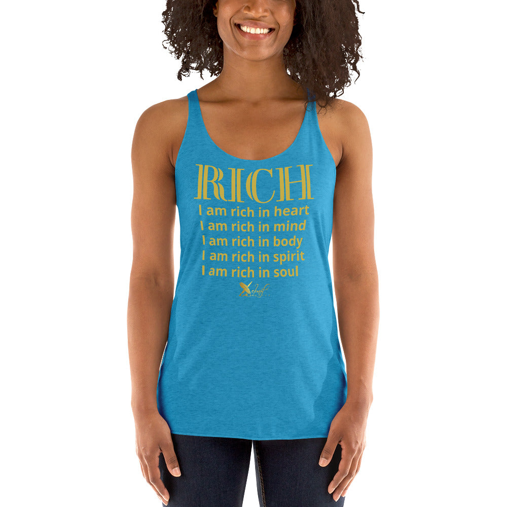 RICH BY XCLUSIF POETIX Women's Racerback Tank