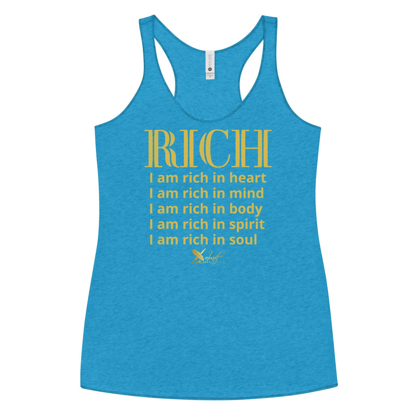 RICH BY XCLUSIF POETIX Women's Racerback Tank