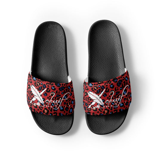 XCLUSIF POETIX RED LEOPARD Women's slides