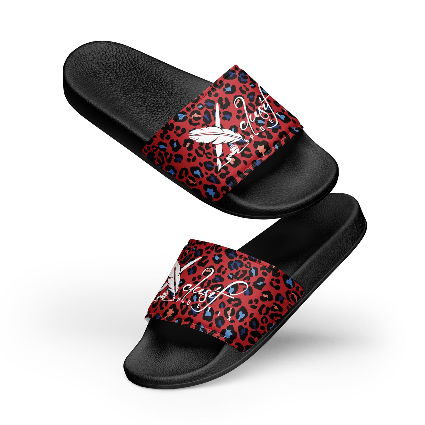 XCLUSIF POETIX RED LEOPARD Women's slides