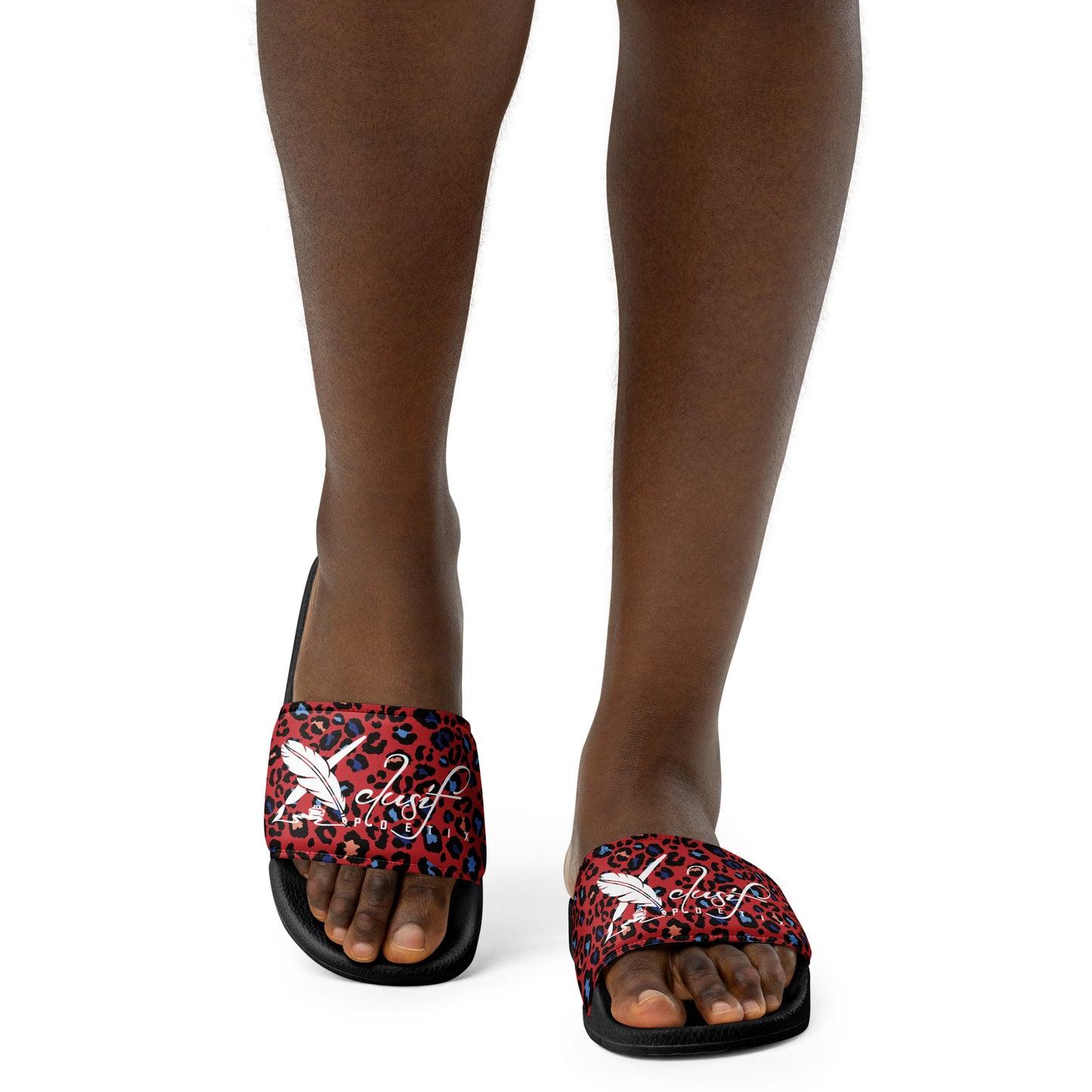 XCLUSIF POETIX RED LEOPARD Women's slides