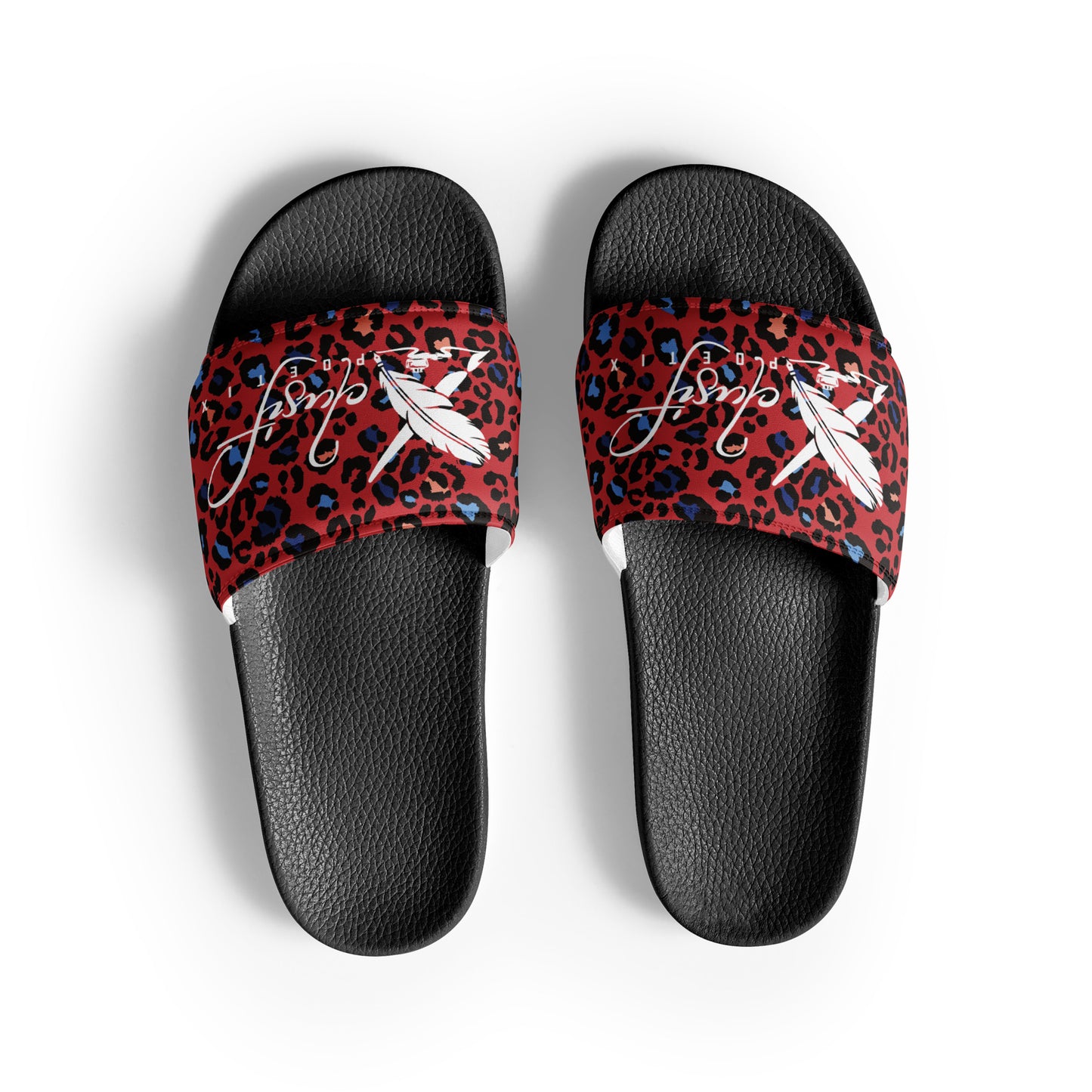 XCLUSIF POETIX RED LEOPARD Women's slides