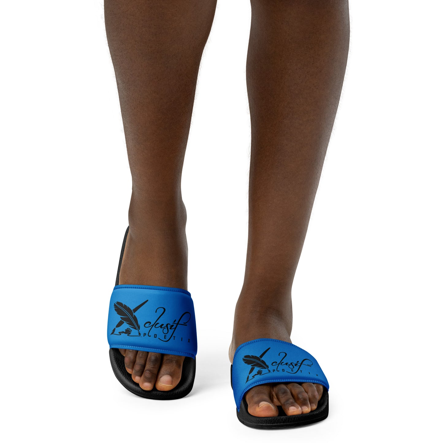 XCLUSIF POETIX BLUE & BLACK Women's slides