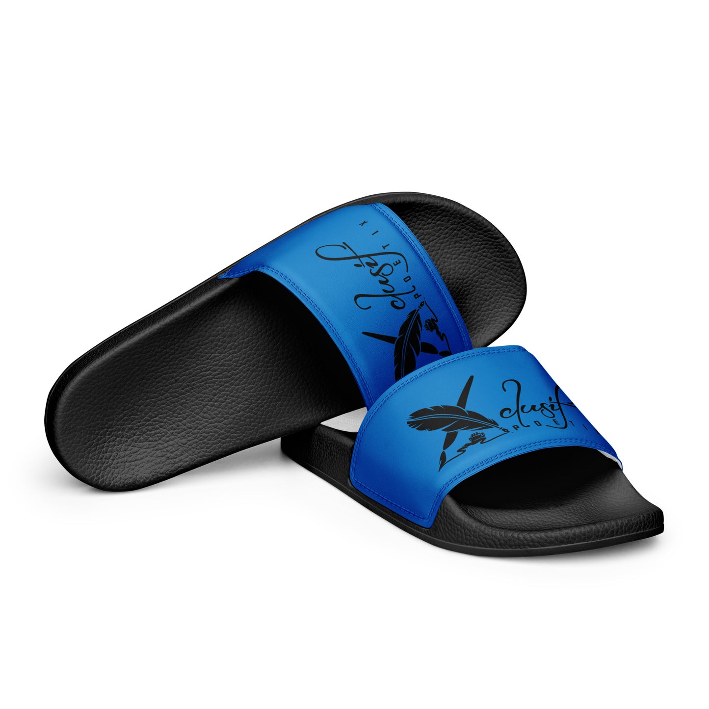 XCLUSIF POETIX BLUE & BLACK Women's slides