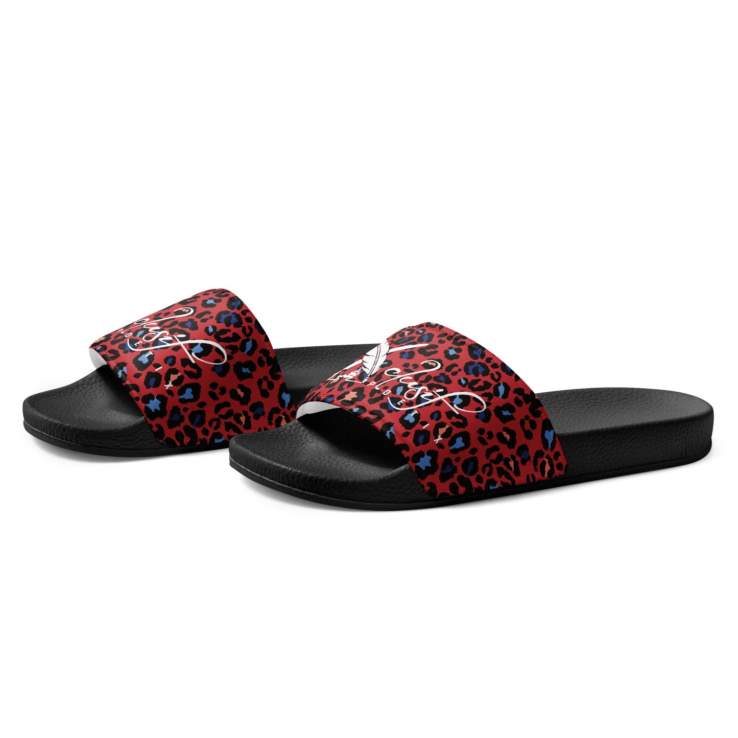 XCLUSIF POETIX RED LEOPARD Women's slides