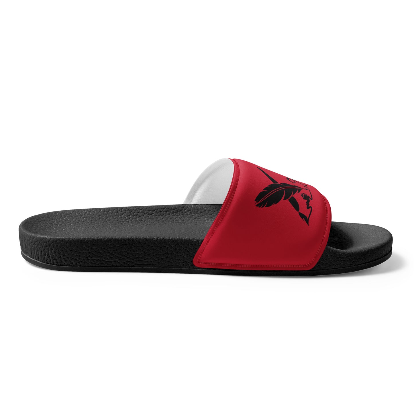 XCLUSIF POETIX RED & BLACK LOGO Women's slides