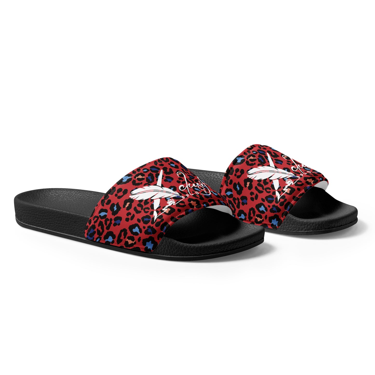 XCLUSIF POETIX RED LEOPARD Women's slides