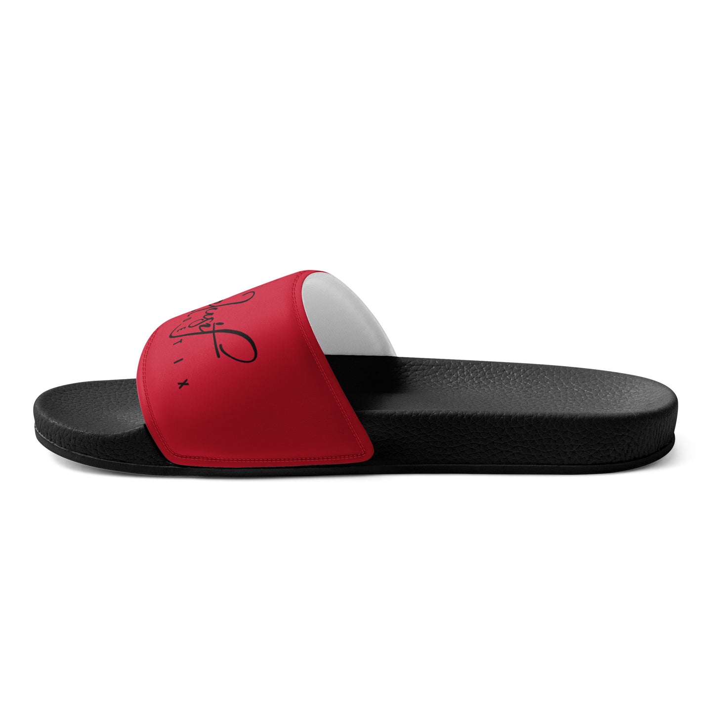 XCLUSIF POETIX RED & BLACK LOGO Women's slides