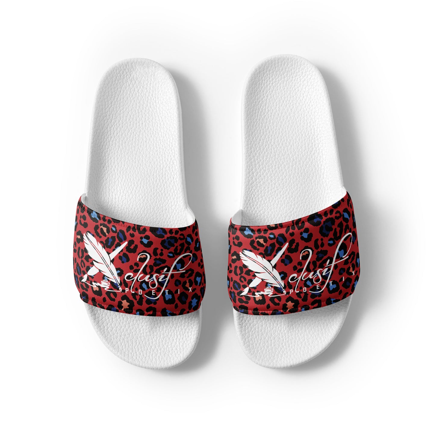 XCLUSIF POETIX RED LEOPARD Women's slides