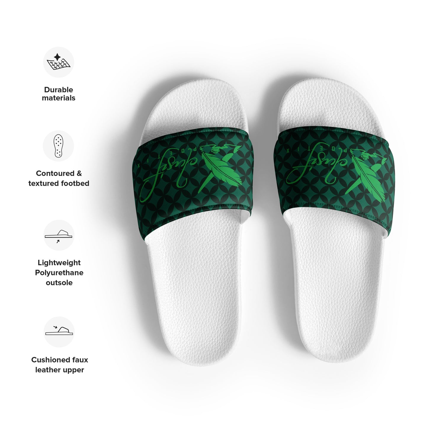 XCLUSIF POETIX LUXURY GREEN Women's slides